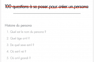 100 Questions A Se Peser Pour Creer Un Persona