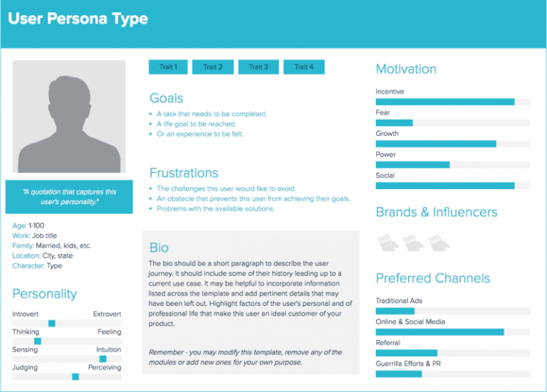 Xtensio Exemple Persona