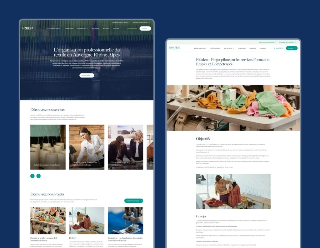 Screens Site Desktop Unitex