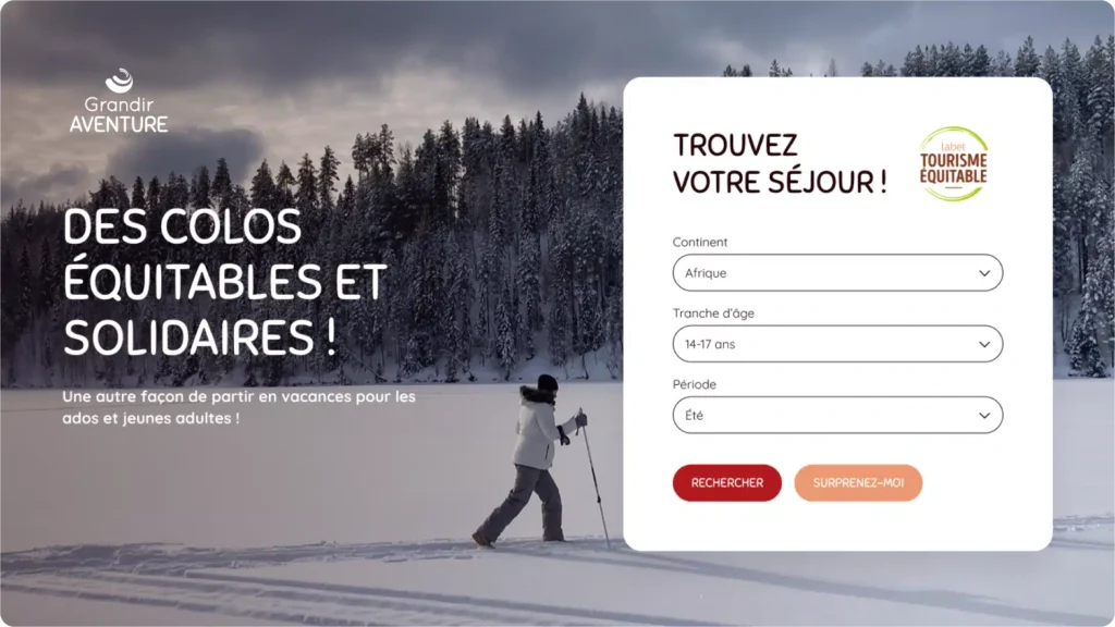 grandir avanture hero accueil