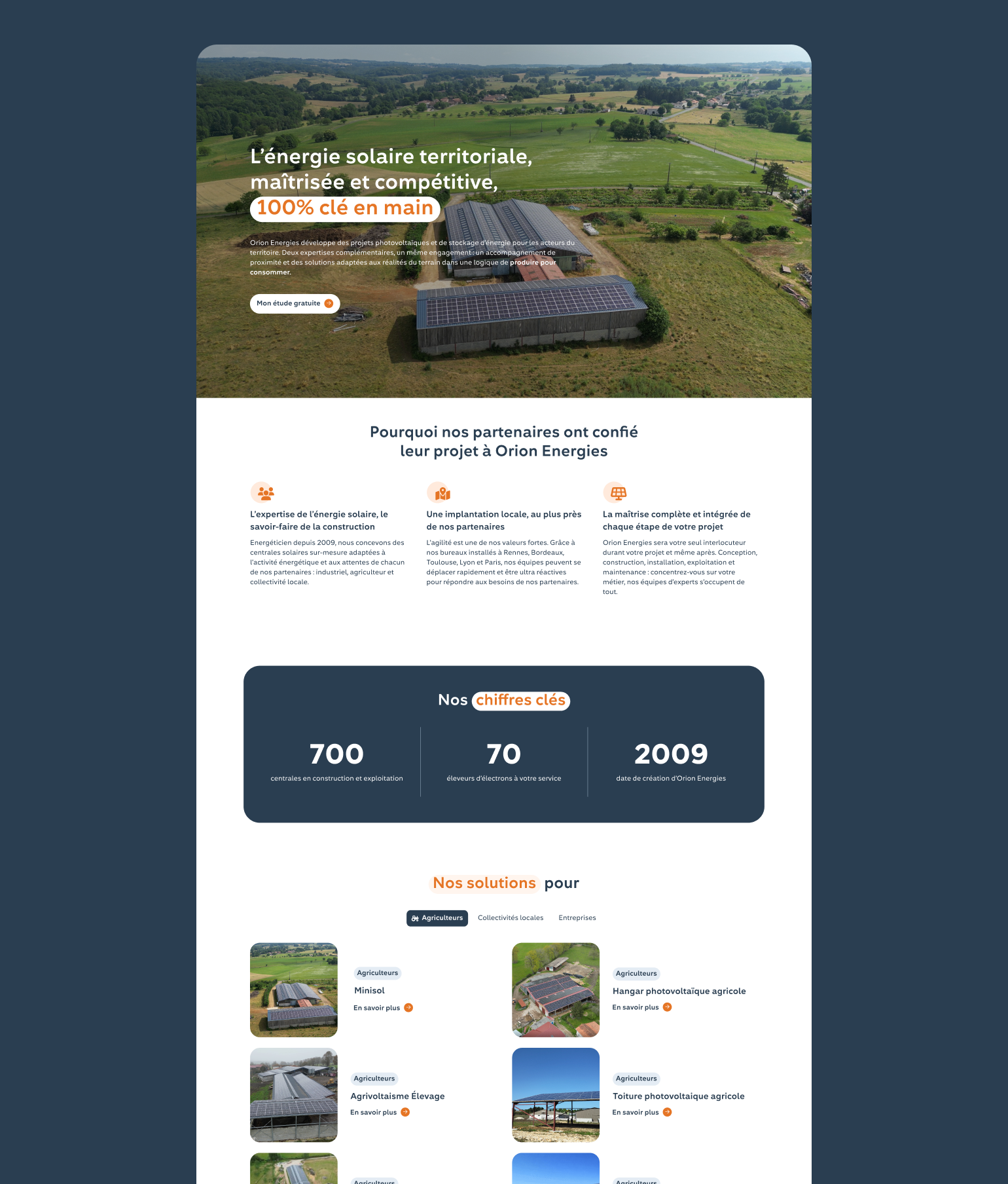 Page home Orion Energies