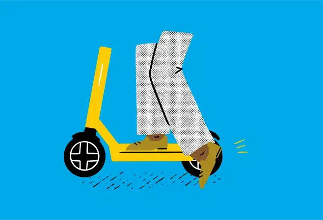 Dott Illustration Trotinette